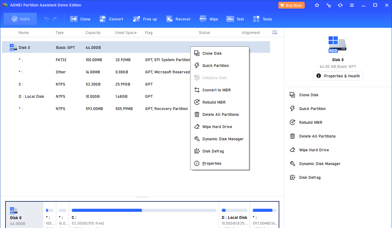 AOMEI Partition Assistant 9.9