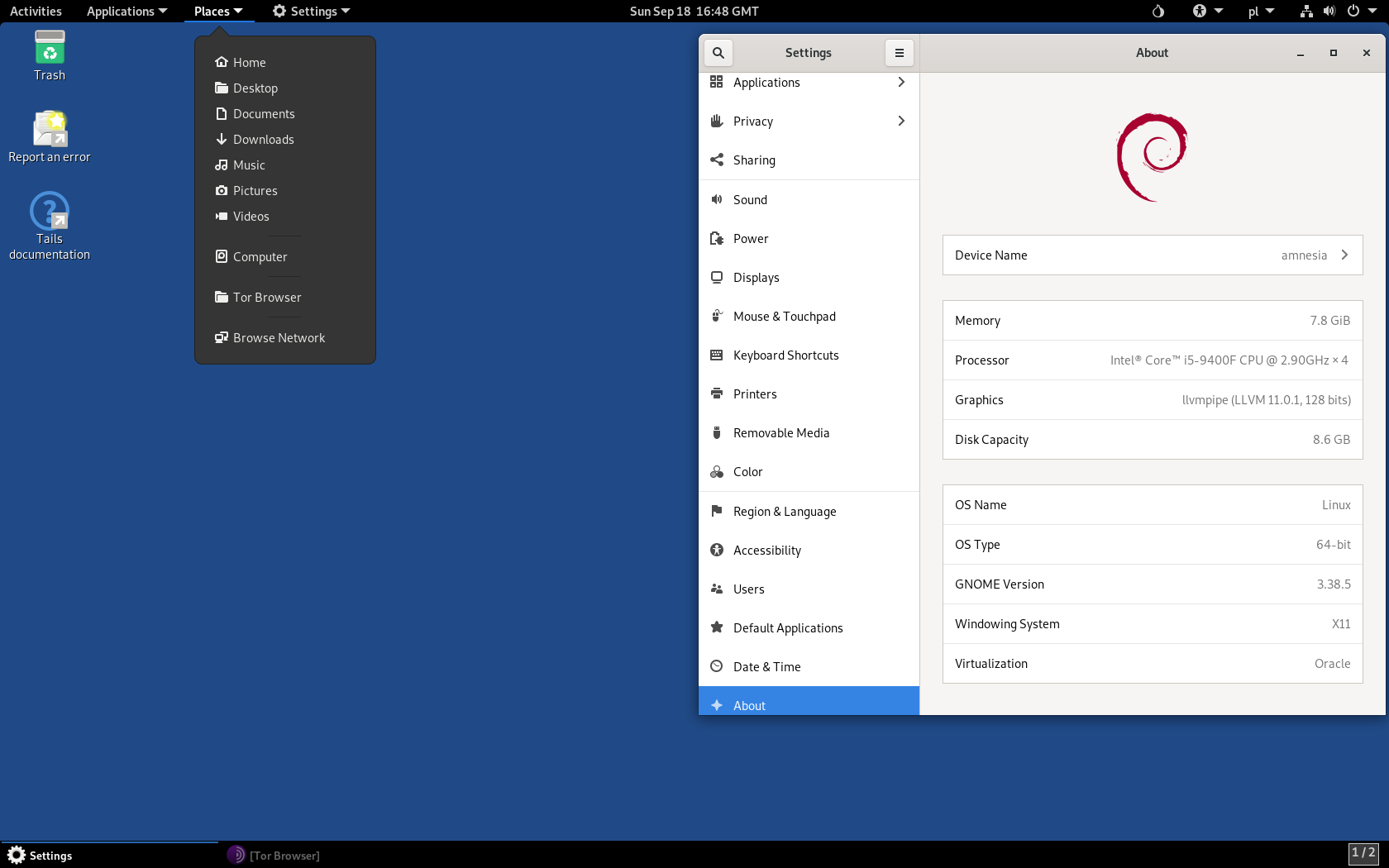 Tails 5.4 amd64