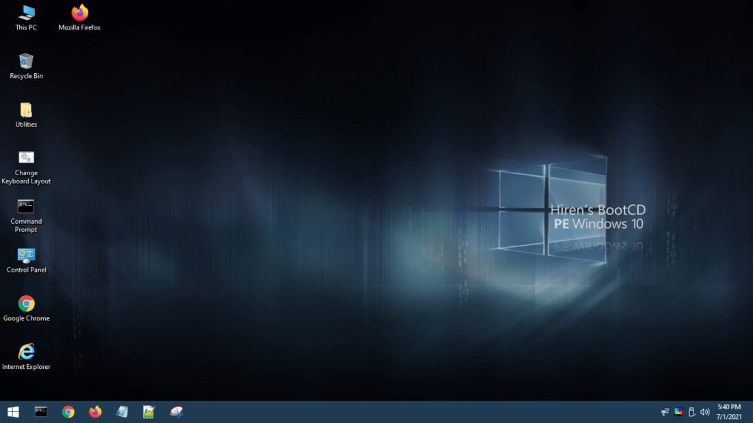 Hiren’s BootCD PE v1.0.2