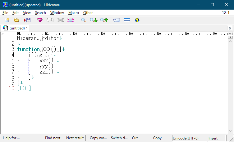 Hidemaru Editor 9.17 (x64)