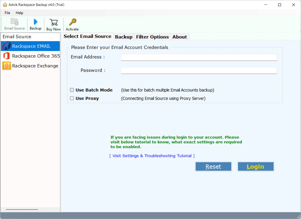 Advik Rackspace Backup 4.0